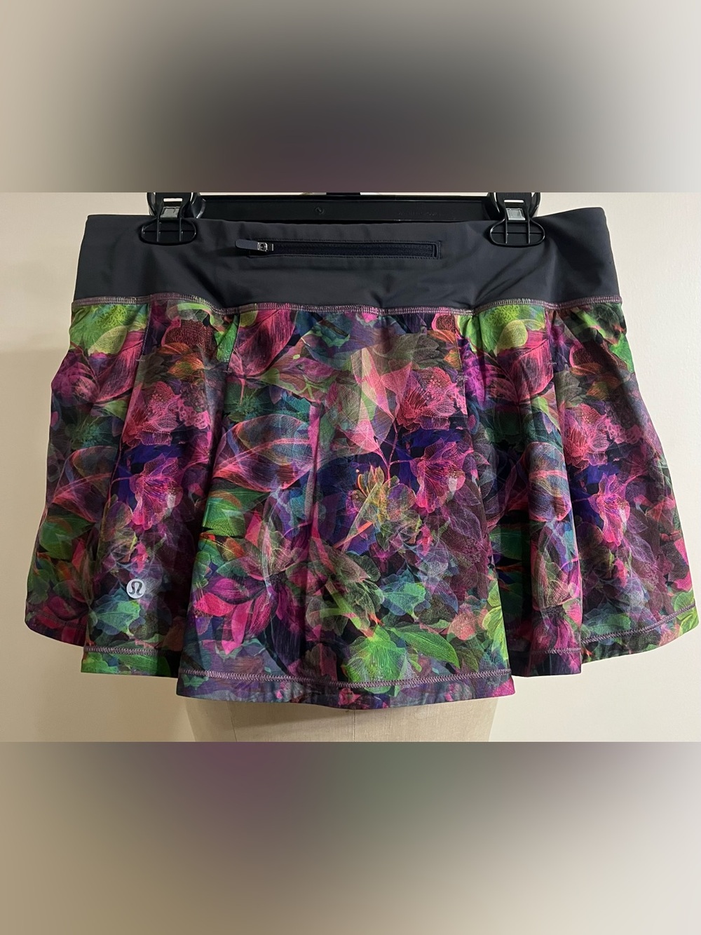 Lululemon Pace Rival Mid-Rise Skirt Floral Multi Size 8 - Picture 7 of 12